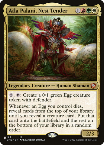 Atla Palani, Nest Tender (DMC) [The List]