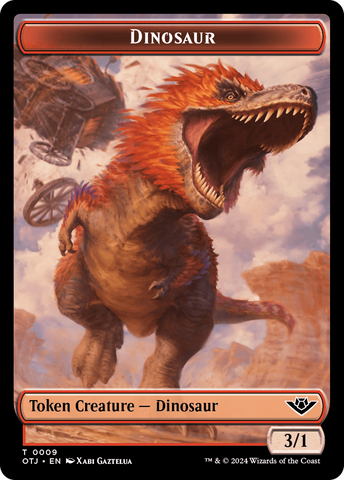 Dinosaur Token [Outlaws of Thunder Junction Tokens]