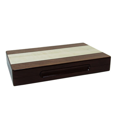Backgammon Set with Walnut Stain Wood Case – 12 in.