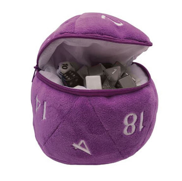 Ultra Pro - Plush D20 Dice Bag - D&D Purple & White