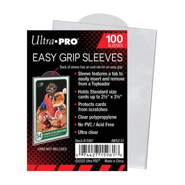 Ultra Pro Card Sleeves: 2.5" X 3.5" Easy Grip (100ct)