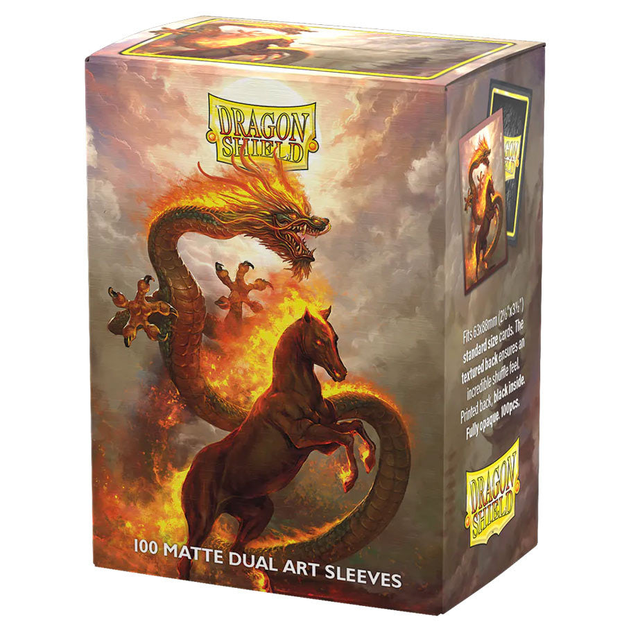 Deck Protector: Art: Dual Matte: Fire Horse