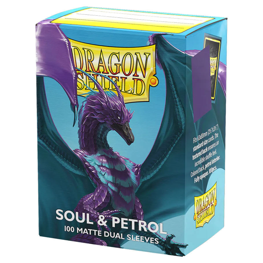 DRAGON SHIELD: Soul & Petrol - MATTE DUAL CARD SLEEVES (100CT)