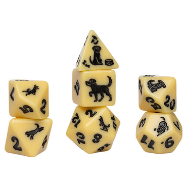 7-Set Animal Dice: Golden Pup