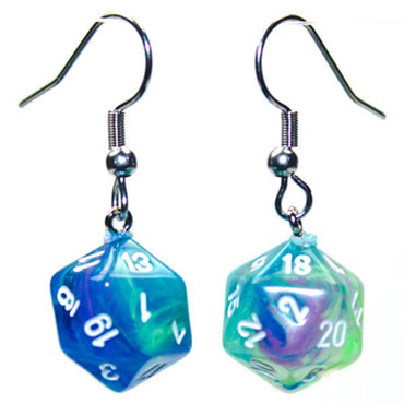 Hook Earrings Festive Waterlilly Mini d20 Pair