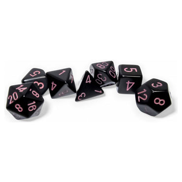 7-Set Opaque Black with Pink