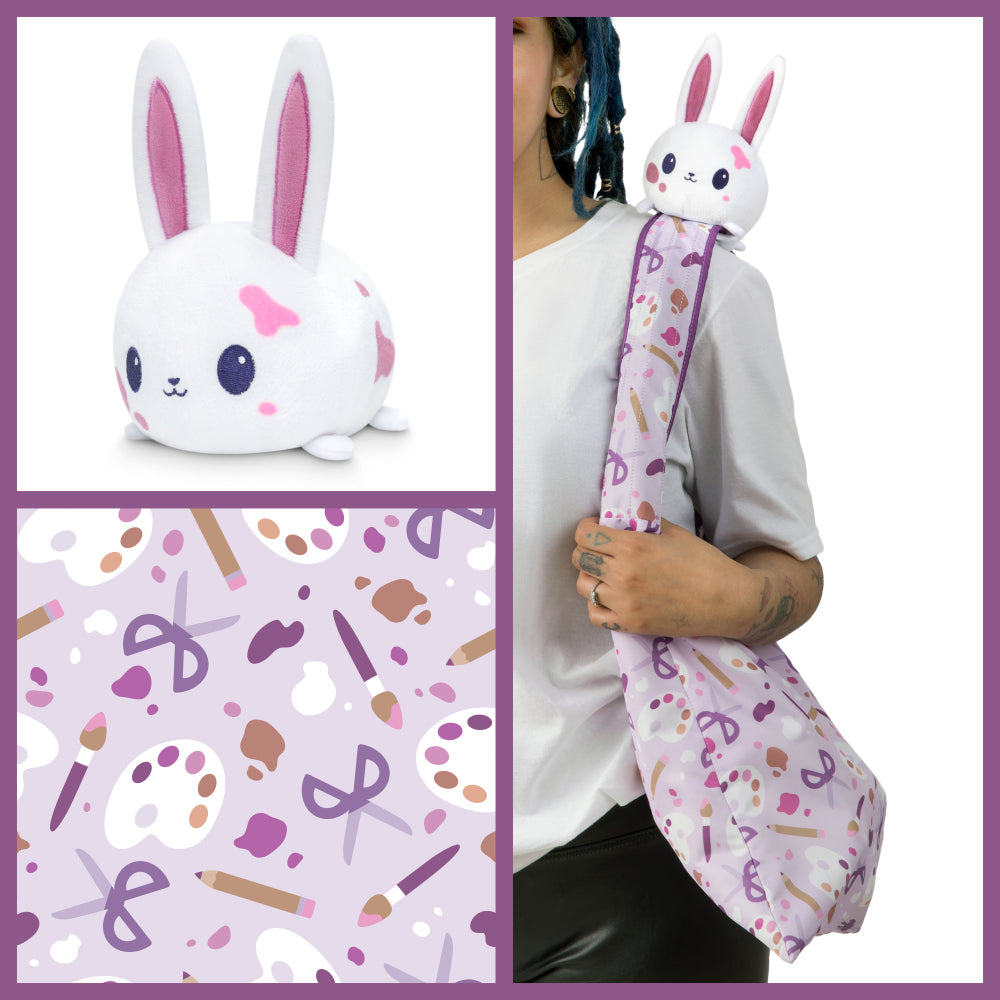 CRAFTING BUNNY PLUSHIE TOTE BAG