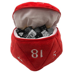 Ultra Pro - Plush D20 Dice Bag - D&D Red & White