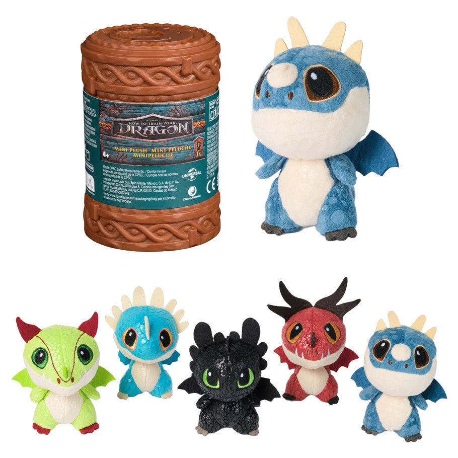 How to Train Your Dragon, Mini Surprise Dragons Plush Toys, 3" Mystery Dragon Plushies