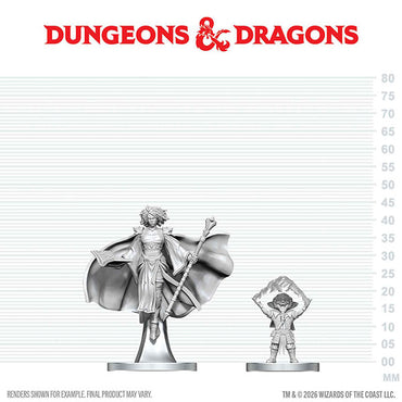 D&D Nolzur's Marvelous Miniatures: Unpainted Minis- Wave 29- Gnome Warlock & Aasimar Wizard