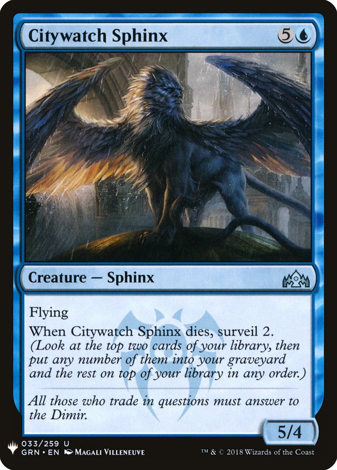 Citywatch Sphinx [Mystery Booster]