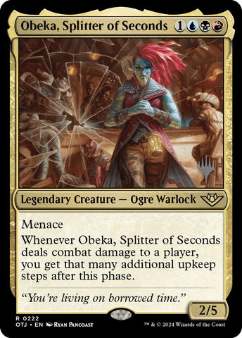 Obeka, Splitter of Seconds (Promo Pack) [Outlaws of Thunder Junction Promos]