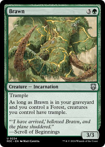 Brawn (Ripple Foil) [Modern Horizons 3 Commander]