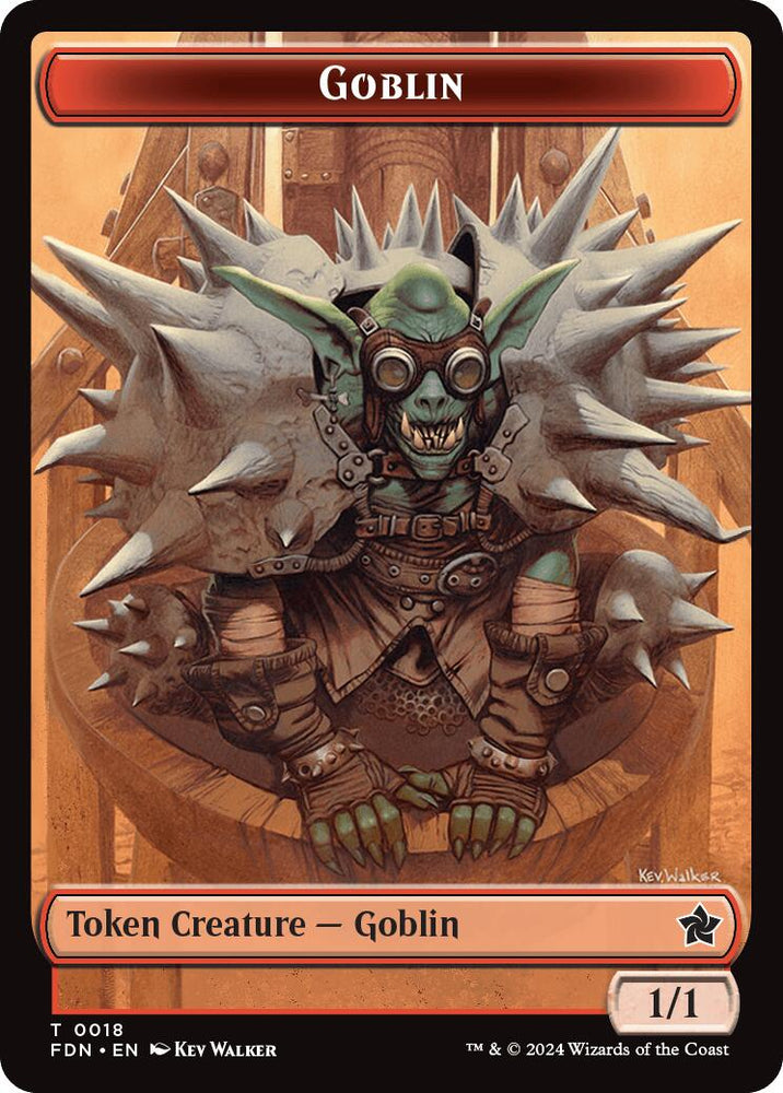 Goblin // Zombie Doubled-Sided Token [Foundations Tokens]