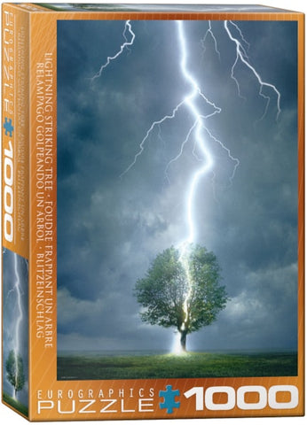 Lighting Striking Tree