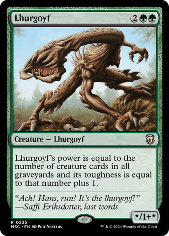 Lhurgoyf (Ripple Foil) [Modern Horizons 3 Commander]