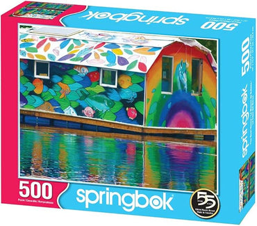 Springbok's 500 Piece Jigsaw Puzzle The Boat House