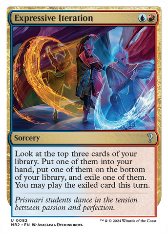 Expressive Iteration (White Border) [Mystery Booster 2]