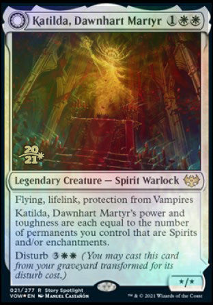 Katilda, Dawnhart Martyr // Katilda's Rising Dawn [Innistrad: Crimson