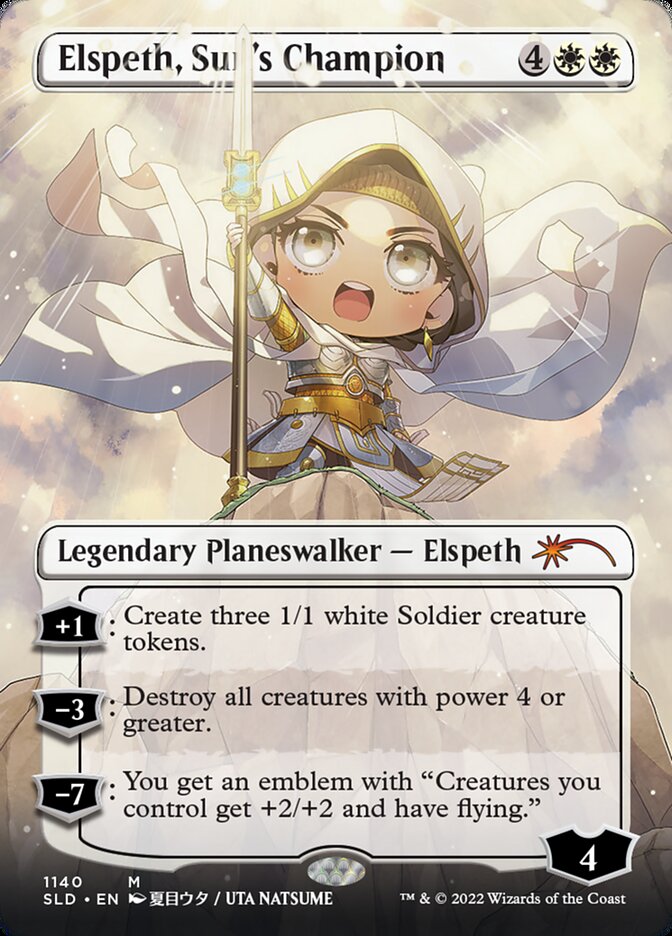 Elspeth, Sun's Champion (Borderless) (1140) [Secret Lair Drop Series]