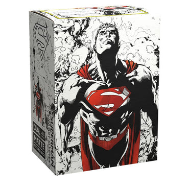 Dragon Shield Sleeves: Standard Matte Dual Art Superman - Red and White 100CT