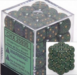 Chessex: Speckled Golden Recon 12Mm D6 Dice Block