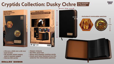Gatherers' Tavern - Domaru Binder: 4-Pocket Cryptids Collection - Dusky Ochre