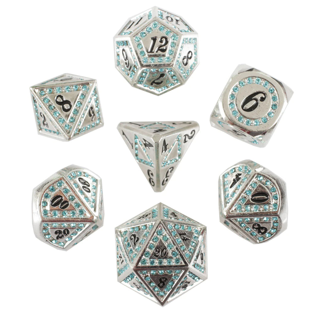 Ice Gem 7-Piece Metal Dice Set
