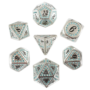 Ice Gem 7-Piece Metal Dice Set