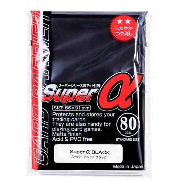 Sleeves: Full Size Super Alpha Black (80)