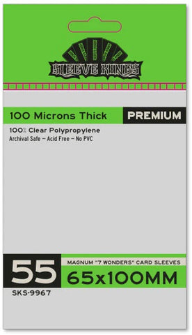 Magnum "7 Wonders" Card Sleeves (65X100mm) -55 Pack, 100 Microns