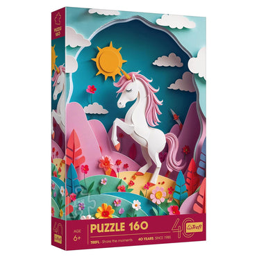 Puzzle: 40th Anniversary: Unicorn Paper Art 160 Piece