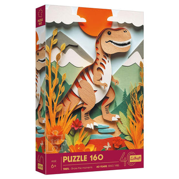 Puzzle: 40th Anniversary: Dinosaur Paper Art 160 Piece