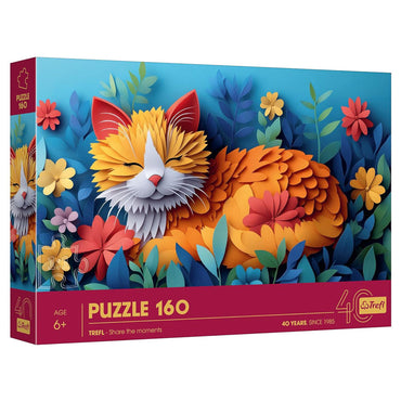 Puzzle: 40th Anniversary: Little Cat Paper Art 160 Piece