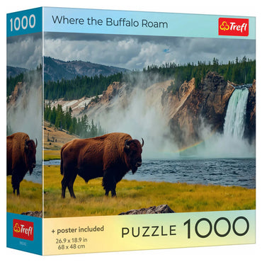 Puzzle: Where the Buffalo Roam 1000 Piece