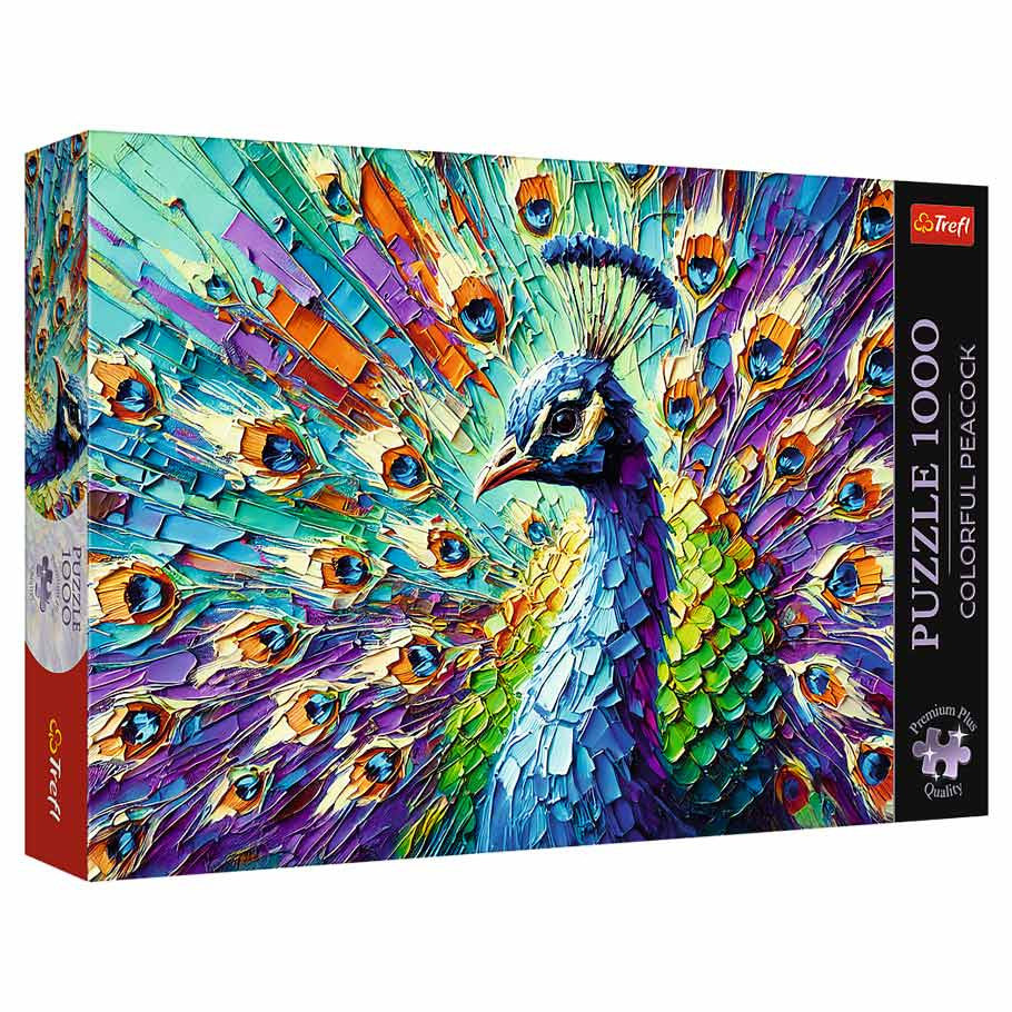 Colorful Peacock 1000 Piece