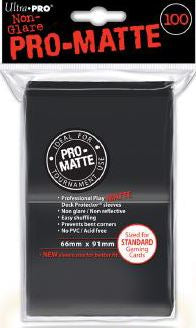 Ultra Pro Sleeves: Standard Pro-Matte - Black 100CT