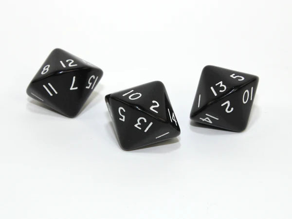 Opaque d16 Black/White CHX XQ1608
