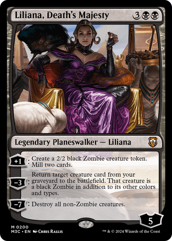 Liliana, Death's Majesty (Ripple Foil) [Modern Horizons 3 Commander]