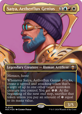 Satya, Aetherflux Genius (Display Commander) [Modern Horizons 3 Commander]