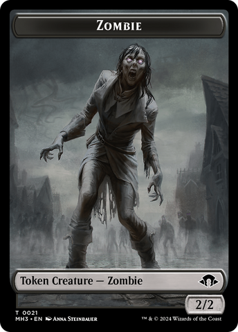 Zombie // Plant Double-Sided Token [Modern Horizons 3 Tokens]