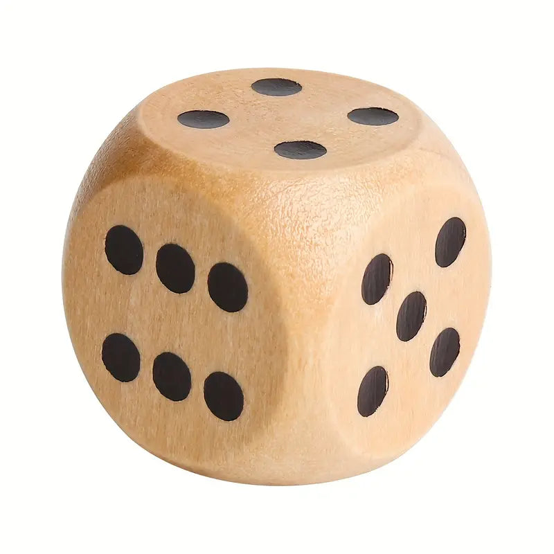 Large Wooden D6