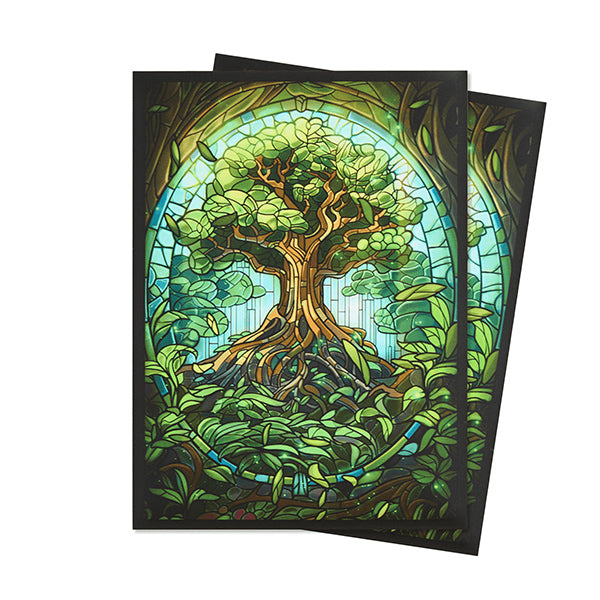 Card Sleeves: Standard- Matte Art- Stained Glass- Mythical Forest (100 ct)