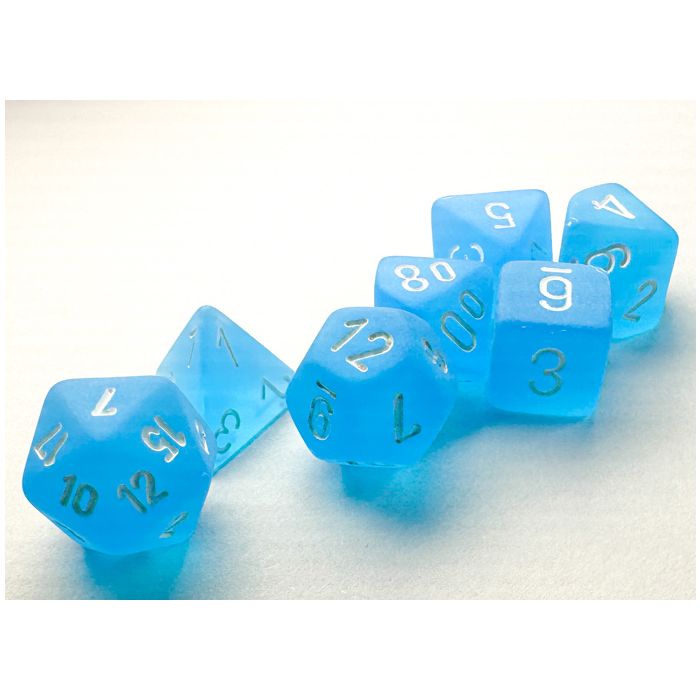 7-Die Set Mini Frosted: Caribbean Blue/White CHX20416