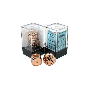 d6 Cube 16mm Copper Plated (2)