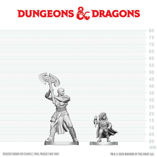 D&D Nolzur's Marvelous Miniatures: Unpainted Minis- Wave 29- Goliath Barbarian & Halfling Rogue