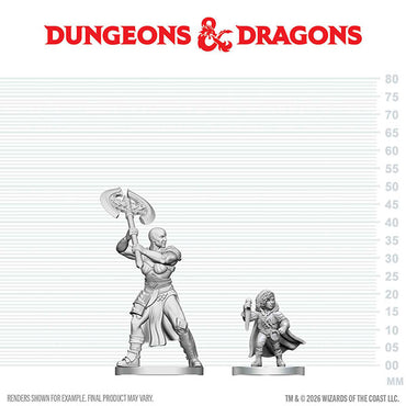 D&D Nolzur's Marvelous Miniatures: Unpainted Minis- Wave 29- Goliath Barbarian & Halfling Rogue
