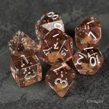Coffee Mushroom RPG Dice Set
