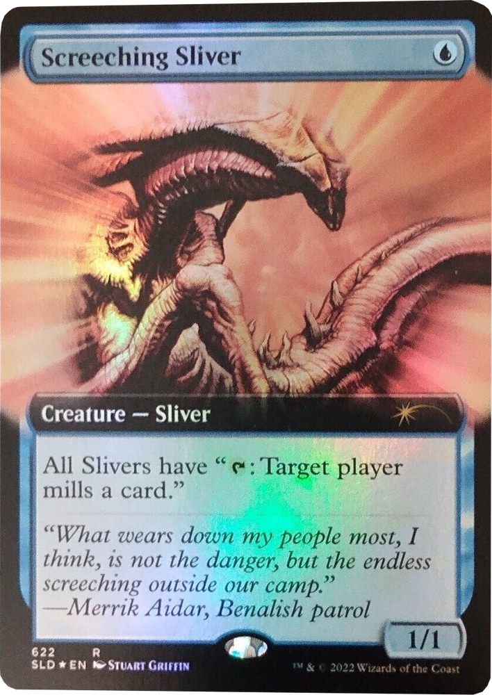 Screeching Sliver (Extended Art) [Secret Lair Drop Promos]