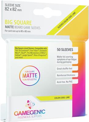 Gamegenic Big Square Lime (50) Matte